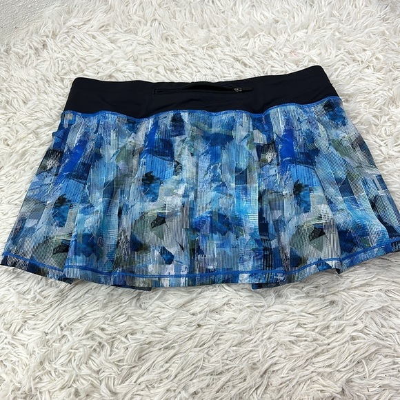 Lululemon Pace Rival Skirt (Regular) *No Panels Sun Dazed Multi Blue Super Dark - Picture 4 of 5